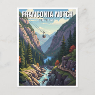 Franconia Notch State Park Travel Postcard