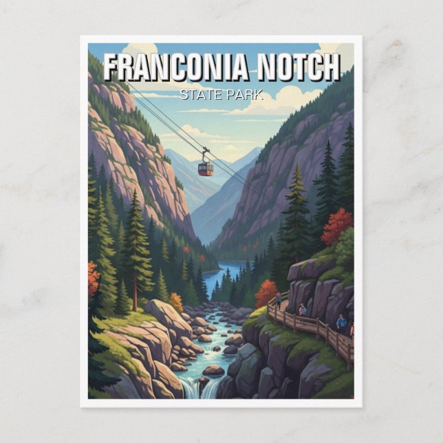 Franconia Notch State Park Travel Postcard (Front)