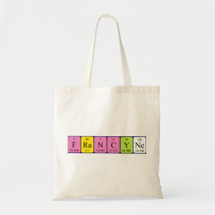 Francyne periodic table name tote bag