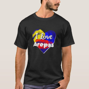 Franela Venezolana I love arepas T Shirt