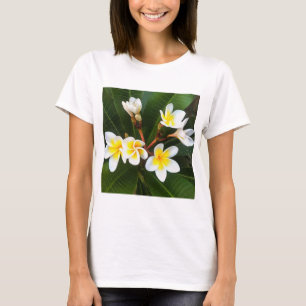 Frangipani Blossom Cluster Artistic Style T-Shirt