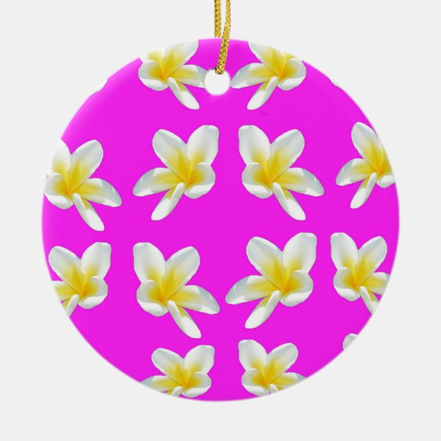 Frangipani_Blush,_ Ceramic Ornament (Front)