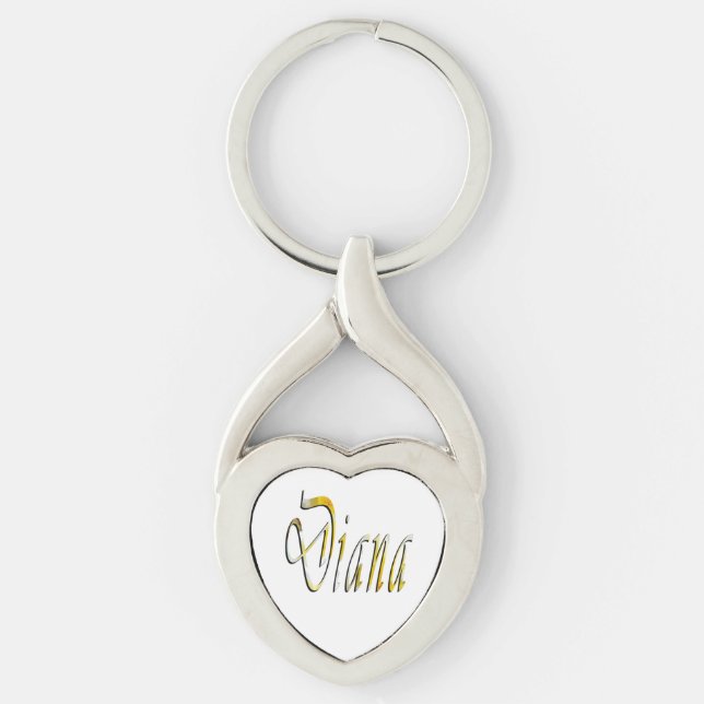 Frangipani Diana Name, Key Ring (Front)