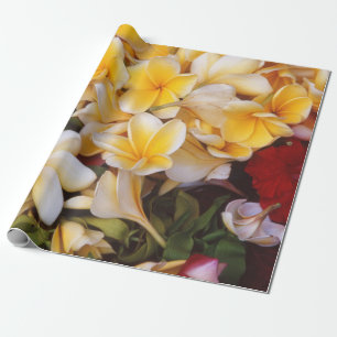 Frangipani Floral Wrapping Paper