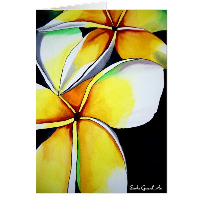 Frangipani flower art (Front)