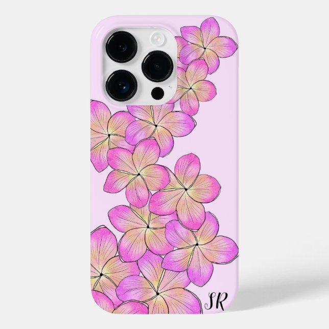 Frangipani Personalised Case-Mate iPhone Case (Back)