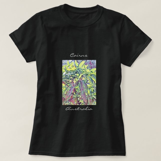 Frangipani Tree Cairns Australia tropical T-Shirt (Design Front)