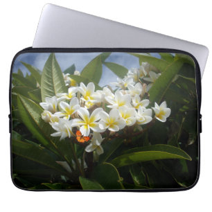Frangipanis With Butterfly, Laptop Sleeve