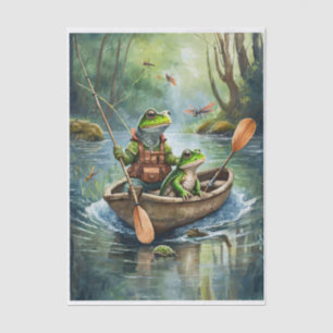 Frank and George Go Fishing, Fishing Frogs Tissue Paper
