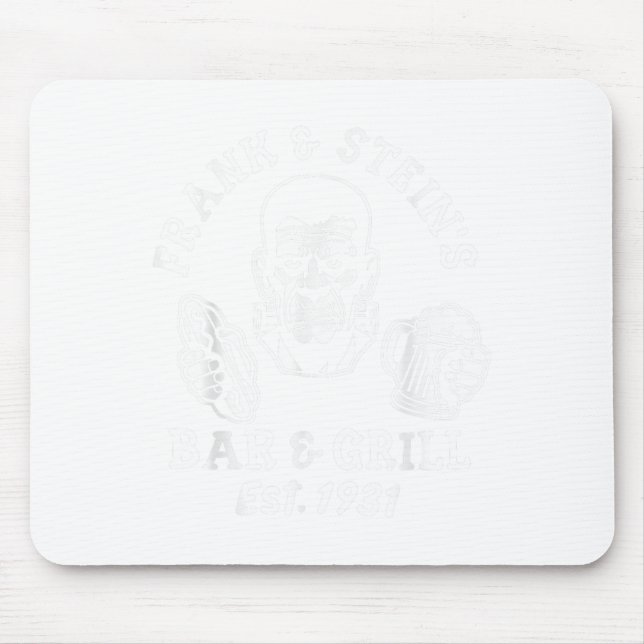 Frank And Steins Bar And Grill Funny Halloween Par Mouse Pad (Front)