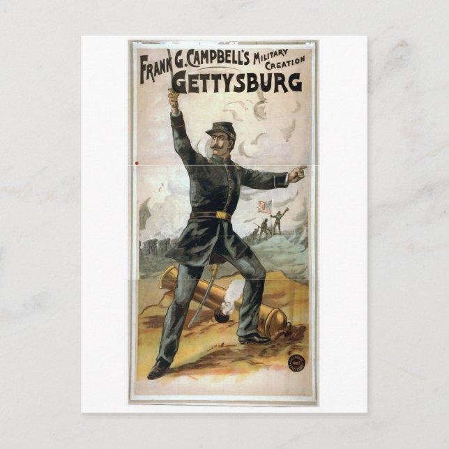 Frank G. Campbell's, 'Gettysburg' Vintage Theatre Postcard (Front)