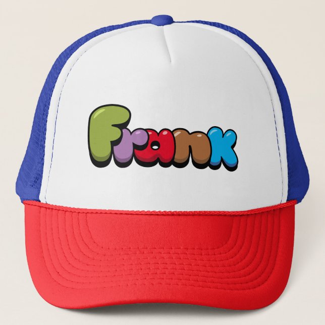 Frank Luggage Tag Trucker Hat (Front)
