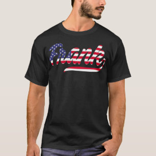 Frank Name American Flag T-Shirt