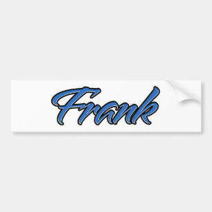 Frank Name blue Aufkleber Sticker Autoaufkleber