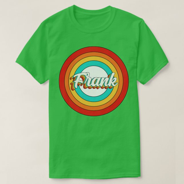 Frank Name Shirt Vintage Frank Circle (Design Front)