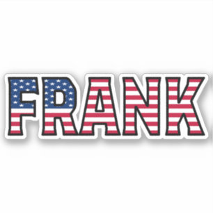 Frank Name Vorname USA Sticker Stickerset