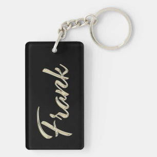 Frank Name whitegold key trailer Ring