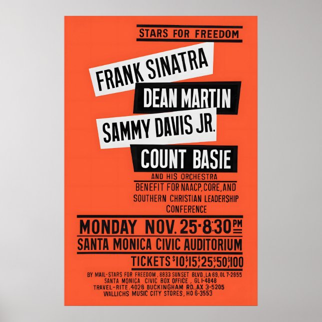 Frank Sinatra - Dean Martin - Sammy Davis, Jr Poster (Front)