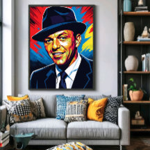 Frank Sinatra: Iconic Charm in Vivid Colours