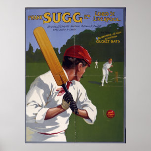 Frank Sugg cricket bats, 1906 Poster
