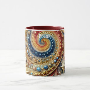 FRANK ~ Swirls Stars ~ Mug