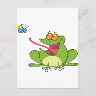 Frank the Frog with Buzzy the Fly Postcard