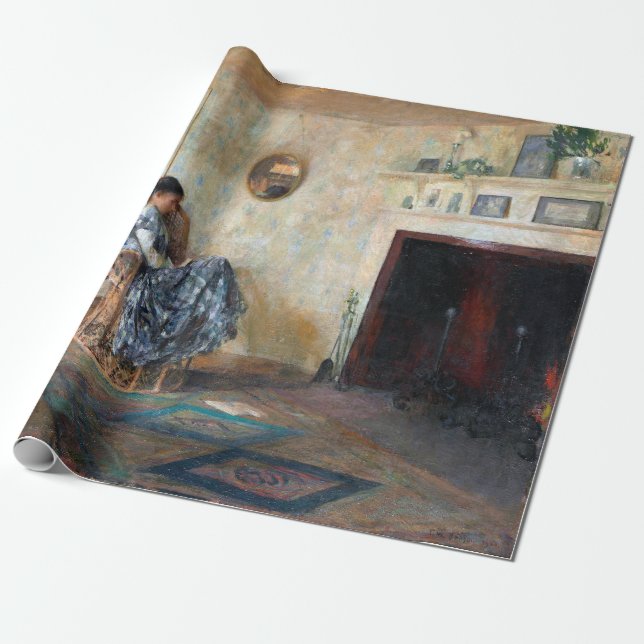 Frank W. Benson Rainy Day Wrapping Paper (Unrolled)