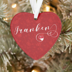 Franken, Franconia Flag Heart, Franconian Ornament