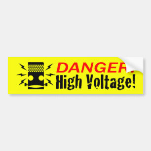 Frankenar HIGH VOLTAGE! Bumper sticker