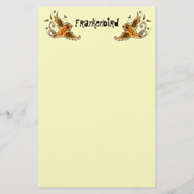 Frankenbird Stationary Stationery (Front)