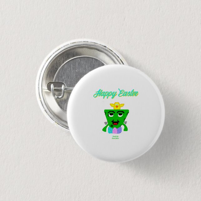 FrankenCheese Easter Round Button (Front & Back)
