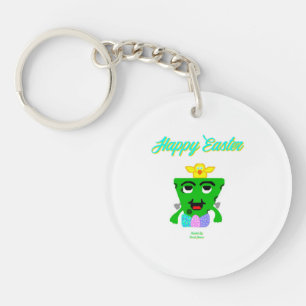 FrankenCheese Easter Round Keychain