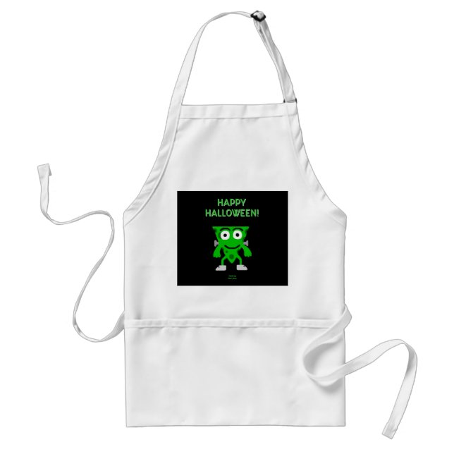 FrankenCheese Halloween Greetings Apron (Front)