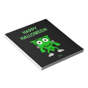 FrankenCheese Halloween Greetings Notepad 
