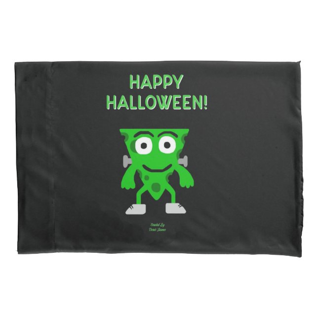 FrankenCheese Halloween Greetings Pillowcase  (Front)