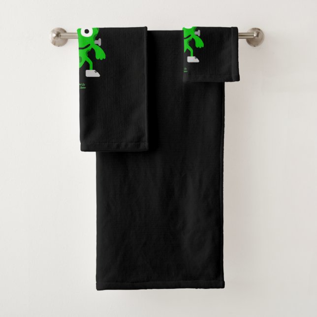 FrankenCheese Halloween Greetings Towel Set (Insitu)