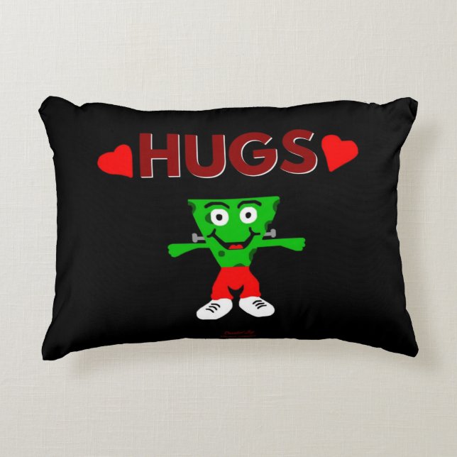 FrankenCheese Hugs Accent Pillow (Front)