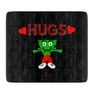 FrankenCheese Hugs Cutting Board 15.2 cm x 17.8 cm