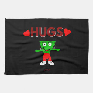 FrankenCheese Hugs Kitchen Towel