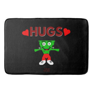 FrankenCheese Hugs Large Bath Mat