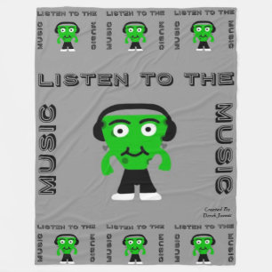 FrankenCheese Listen To The Music Fleece Blanket