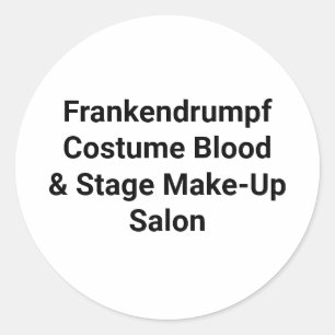 Frankendrumpf Costume Blood Hankamer Artjunkhaus  Classic Round Sticker