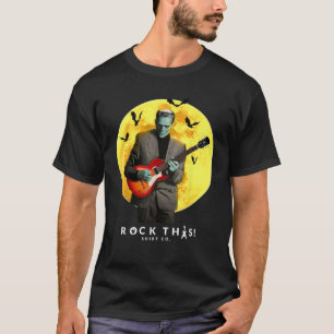 Frankenguitar Frankenstein Plays Electric Guitar H T-Shirt