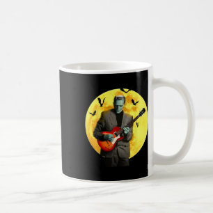 Frankenguitar Plays Electric Guitar Halloween Coffee Mug