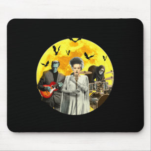 Frankenguitar  With Bride and Igor Halloween Band  Mouse Pad