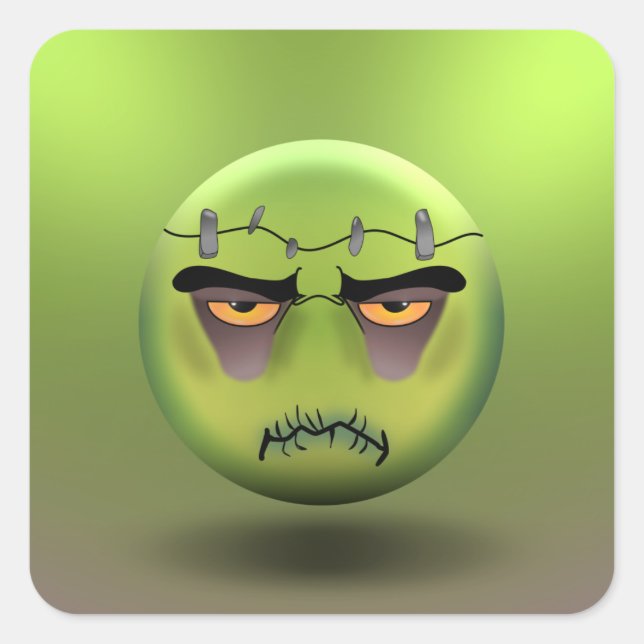 Frankenmoji Square Sticker (Front)