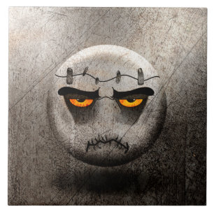 Frankenmoji Vintage Diamond Ceramic Tile