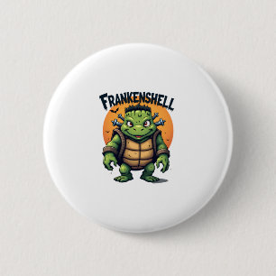 Frankenshell Turtle 6 Cm Round Badge