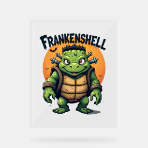 Frankenshell Turtle Acrylic Sign