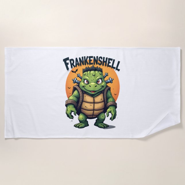 Frankenshell Turtle Beach Towel (Front)